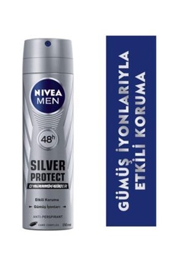 Nivea Men Silver Protect Polar Blue Deodorant 150 Ml