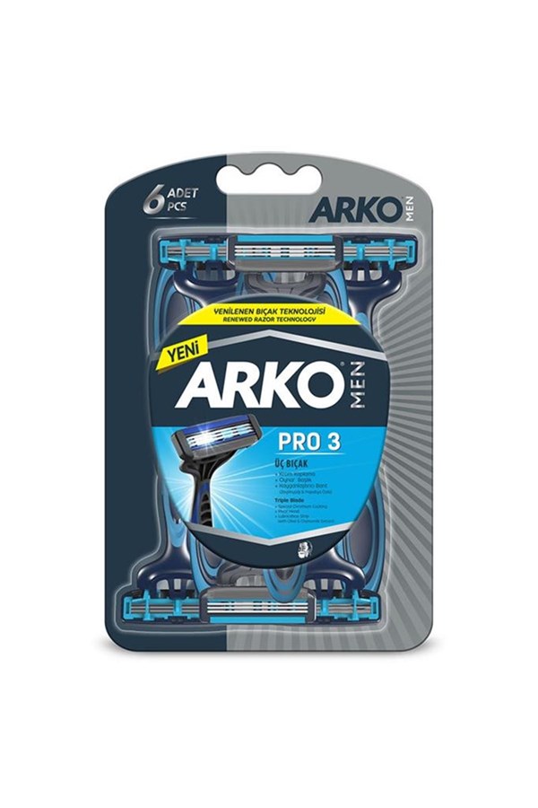 Arko Men Pro 3 Traş Bıçağı 6lı