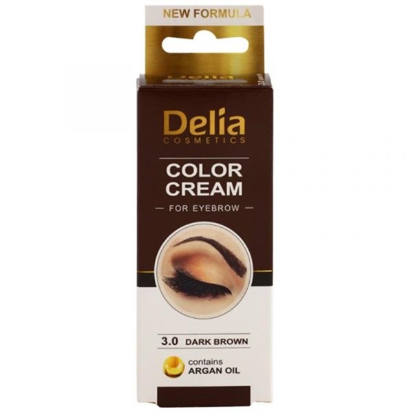 Delia Cameleo Eyebrow Tint Cream Krem Kaş Boyası 3.0 Dark Brown