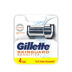 Gillette Skinguard Sensitive Yedek Tıraş Bıçağı 4'lü