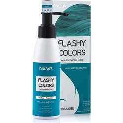 Neva Flashy Colors Yarı Kalıcı Saç Boyası Turkuaz-Turquoıse