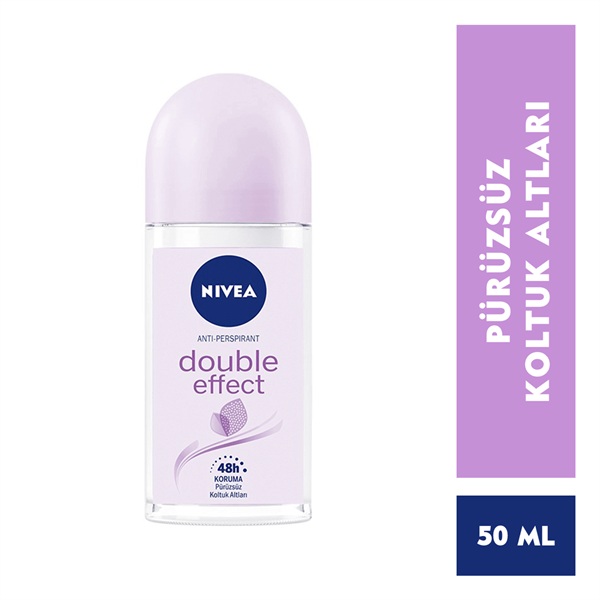 Nivea Double Effect Mor Düşler Roll-On Deodorant 50 Ml Kadın