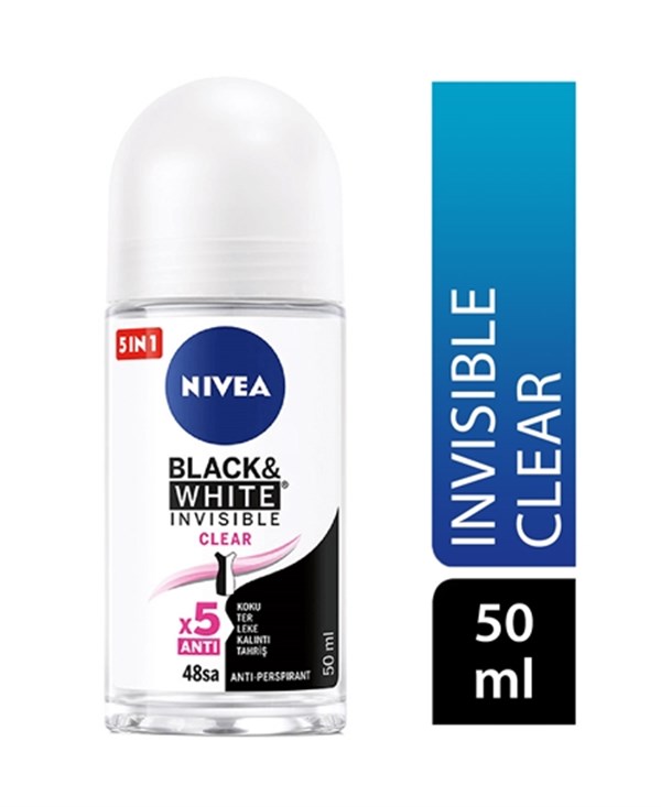 Nivea Roll-On 50 Ml İnvisible Black & Whıte Clear  Kadın