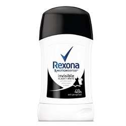 REXONA STICK 40ML WOMEN INVISIBLE BLACK WHITE