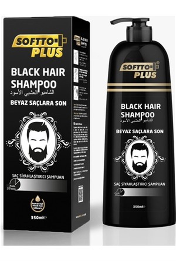 Softto Black Hair Şampuan 350 Ml